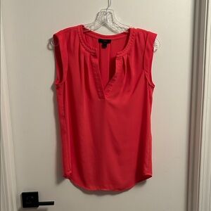 J. Crew Vibrant Coral Sleeveless Blouse
